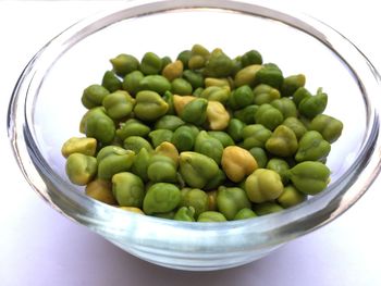 High angle view of vegetables in bowl