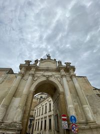 Low angle view of historical building against sky