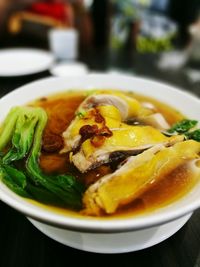 Close-up of food in plate