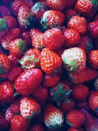 Full frame shot of strawberries