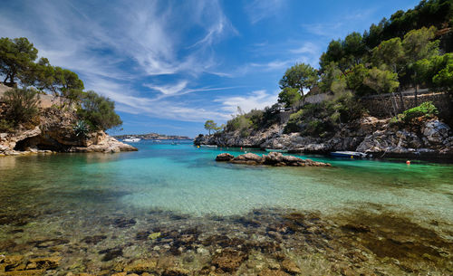 Scenic view of sea against sky