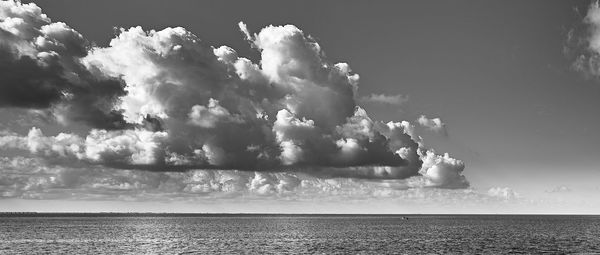 Panoramic view of sea against sky