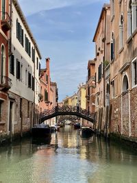 Canal amidst buildings in city