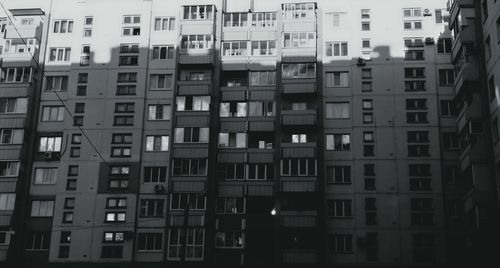 Apartment building with apartment building