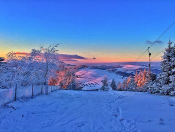 Scenic view of sky at sunset