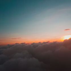 Scenic view of sky during sunset