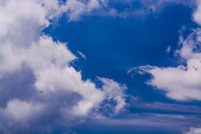 Low angle view of clouds in sky
