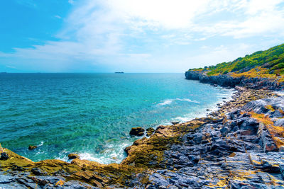 Scenic view of sea against sky