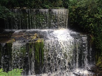 Water splashing in fountain