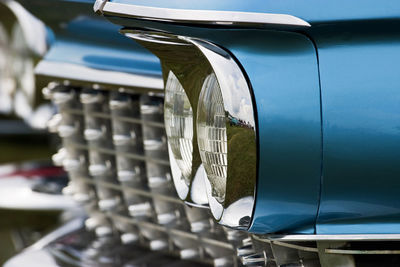 Headlight on a cadillac from the fifties