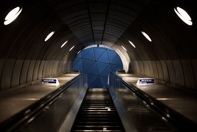 Interior of subway station
