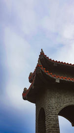 Low angle view of building against sky