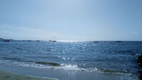 Scenic view of sea against sky