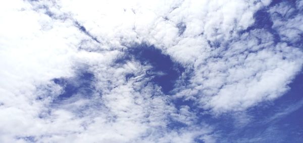 Low angle view of clouds in sky