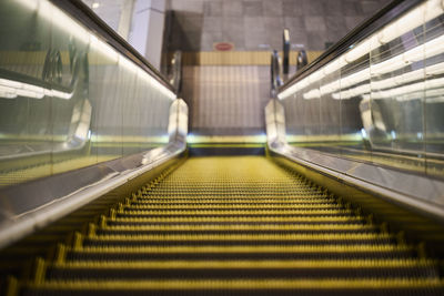 Escalator in subway