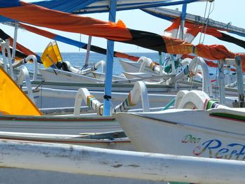 Boats in sea