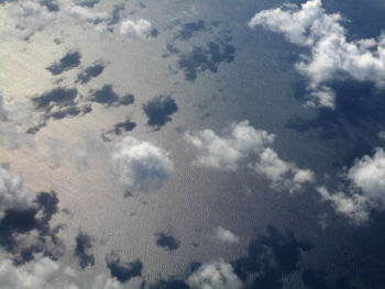 Low angle view of clouds in sky