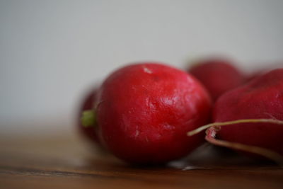 Close-up of apple on table