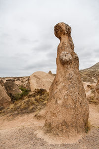 View of rock formations on landscape