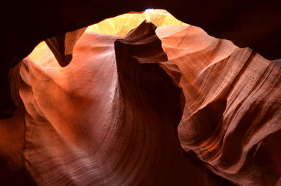 Rock formations in cave