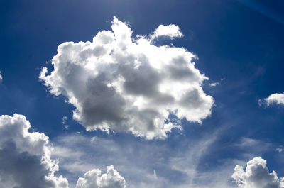 Cloudscape against blue sky