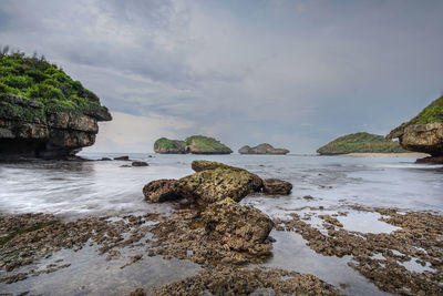 Scenic view of sea against sky