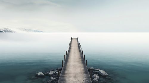 Scenic view of sea against sky