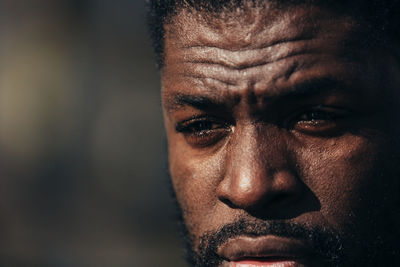 Close-up portrait of young man