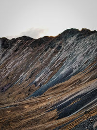 Scenic view of rocky mountains against sky