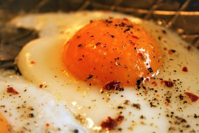 High angle view of breakfast