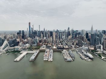 Aerial view of buildings in city