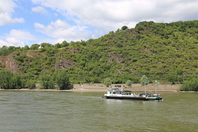 Scenic view of river against sky