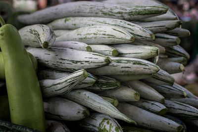 Close-up of onions for sale at market stall