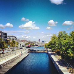 River with buildings in background