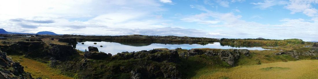 Panoramic view of landscape against sky