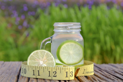 Close-up of drink on table