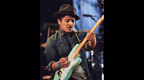 Young man playing guitar