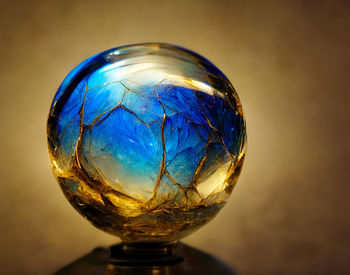 Close-up of crystal ball