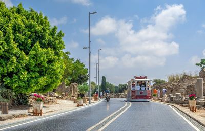 Side, turkey 18.07.2021. ruins of the ancient city of side in antalya province of turkey