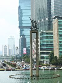 Modern cityscape against sky