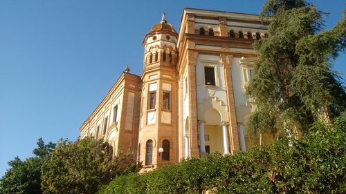 Low angle view of historical building against sky