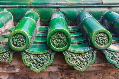 Close-up of roof tiles