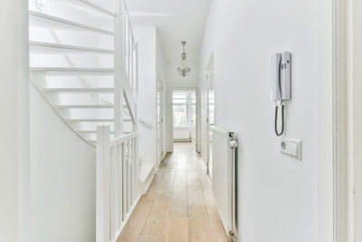 Empty corridor of house