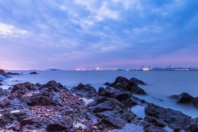 Scenic view of sea against sky