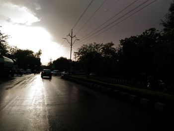 Road at sunset