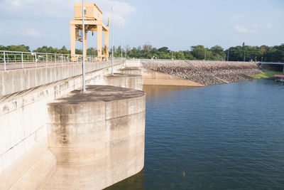 View of dam against sky