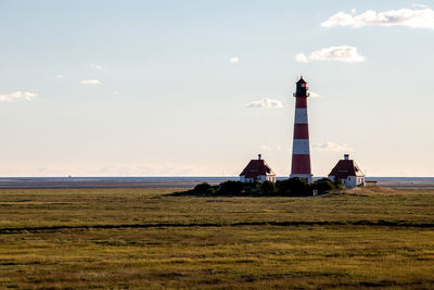 Westerheversand lighthouse in the evening