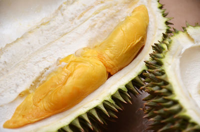 Close-up of bananas on table