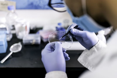 Male scientist working in the laboratory