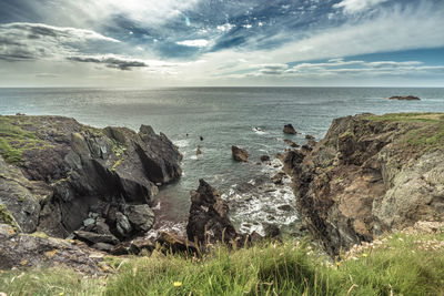 Scenic view of sea against sky